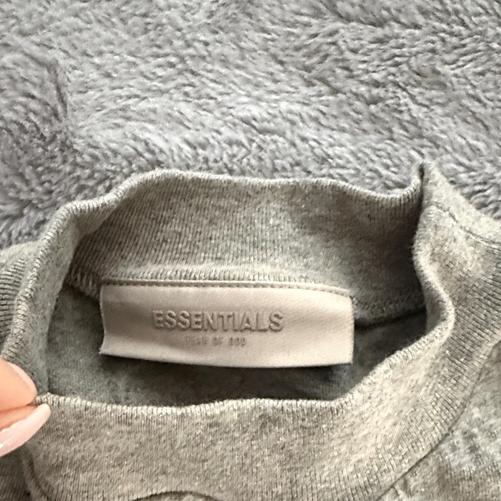 Essentials Heather Gray Tee - Picture 3 of 7